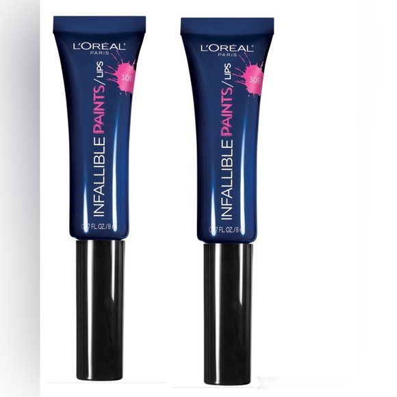 2pack L'Oreal‎ Paris Infallible PAINTS/LIPS in Navy Spy new - Picture 1 of 6